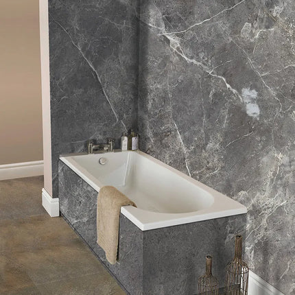 DuraPanel 7000 Series Grey Bonito Gloss Shower Wall Panel | 2420 × 1185 × 12mm