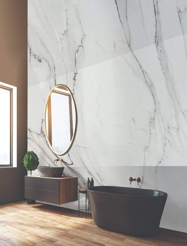 DuraPanel 5000 Carrara Marble Matt Shower Wall Panel | T&G or Square Edge