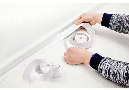 Euroshowers Self-Adhesive Shower Seal Tape Roll | 320cm x 38mm | White or Grey