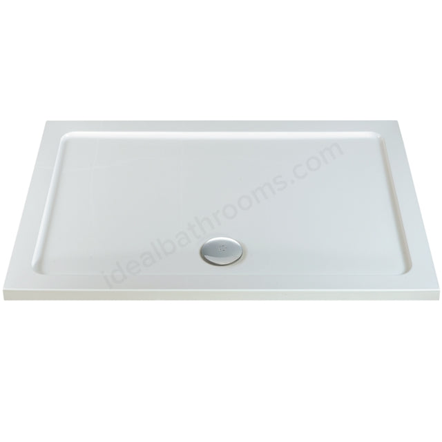 MX Elements Anti Slip Rectangle Shower Tray | White | 23 Size Options | 40mm Low Profile