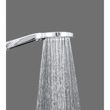 Euroshowers Thermostatic Shower System | Adjustable Rail 790–1280mm | Overhead & Handheld | Chrome or Black