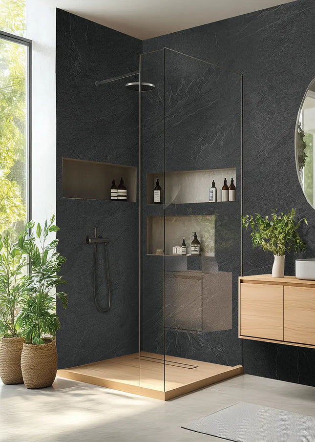 DuraPanel 5000 Series Riven Slate Matt Plywood Shower Wall Panel | 11mm