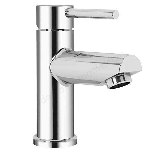 Aqualisa Uptown Small Basin Mixer Tap Chrome - Pin Lever with Click Clack Waste