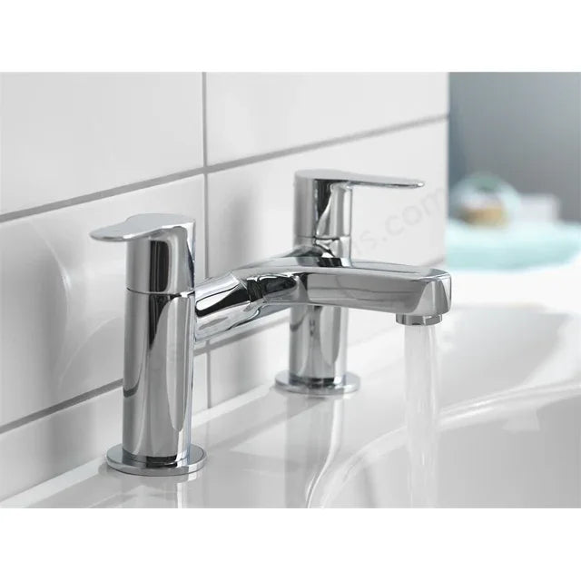 Aqualisa Central Bath Deck Filler - Chrome