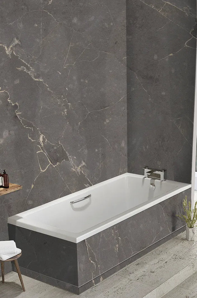 DuraPanel 7000 Series Ferro Graphite Matt Shower Wall Panel | 2420 × 1185 × 12mm
