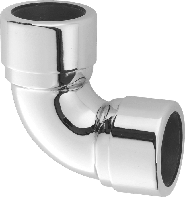 McAlpine 90° Chrome Plated Brass Compression Bend | 32mm, 1¼" & 1½" | 32A-CB / 35A-CB / 42A-CB