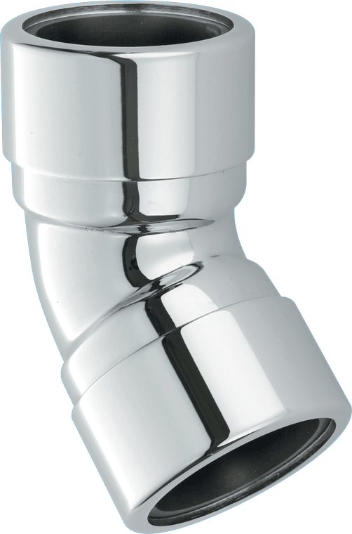 McAlpine 135° Chrome Plated Brass Compression Bend | 1¼" & 1½" | 35B-CB / 42B-CB