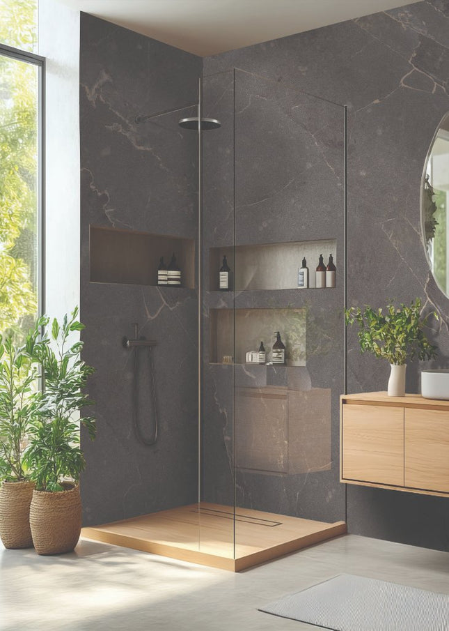 DuraPanel 5000 Series Ferro Graphite Matt Plywood Shower Wall Panel