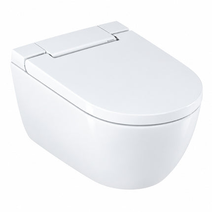Geberit AquaClean Alba Shower Toilet - Wall-Hung White Rimless Bidet WC