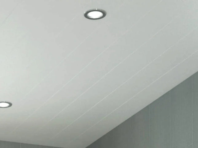 Neptune 250mm x 2600mm PVC Wall / Ceiling Panel - Matt White (Pack of 4)