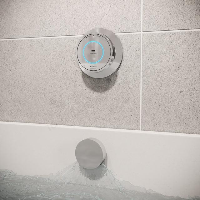 Aqualisa Quartz Classic Smart Bath Filler & Overflow Gravity-Pumped