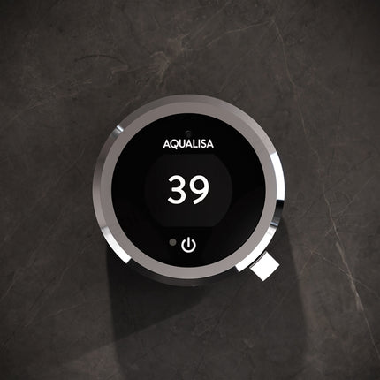 Aqualisa Quartz Touch Concealed Smart Shower | 1 Outlet | Chrome Slide Rail Kit