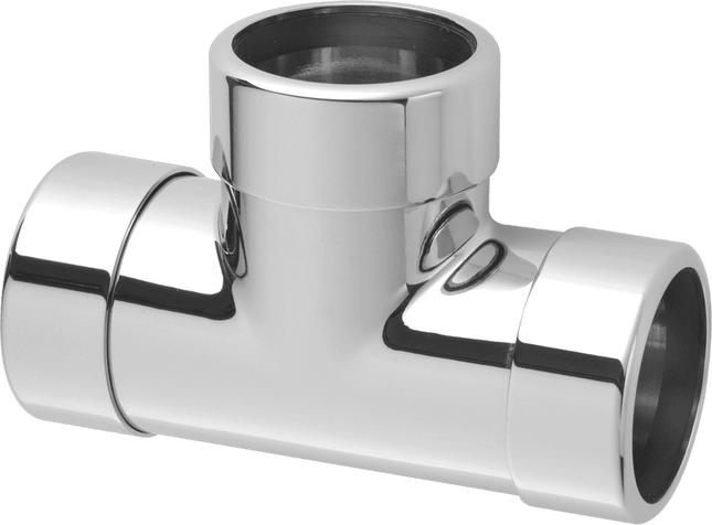 McAlpine Chrome Plated Brass Compression Tee | 42E-CB | 1½" | Reducible to 1¼" & 32mm