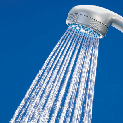 Euroshowers EuroSpray Shower Head | Single Spray | Rub Clean Jets | Chrome & White | ½" BSP