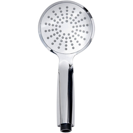Euroshowers SilverSpray Shower Head | Single Spray | Rub Clean Jets | White & Chrome | ½" BSP