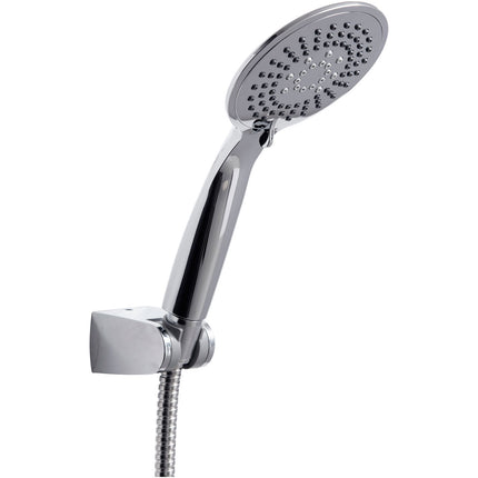 Euroshowers SilverJet Shower Pack | 3-Spray Head, 150cm Hose & Chrome Wall Bracket