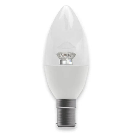 Bell 4W LED Dimmable Candle Bulb SBC B15 - 2700K Warm White - Clear Glass