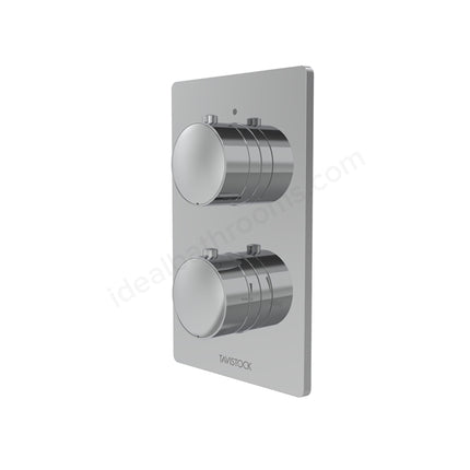 Tavistock Cohort Shower Valve and Trim Set - Dual Control with First Fix Box - 3 Finishes Chrome