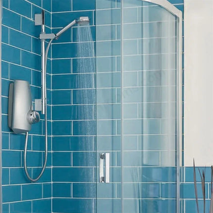 Aqualisa AQUASTREAM Thermostatic Power Shower for Low Pressure Systems Adjustable Head