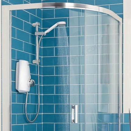 Aqualisa AQUASTREAM Thermostatic Power Shower for Low Pressure Systems Adjustable Head