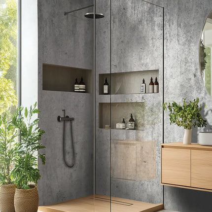 DuraPanel 5000 Gunmetal Shimmer Textured Shower Wall Panel | 11mm