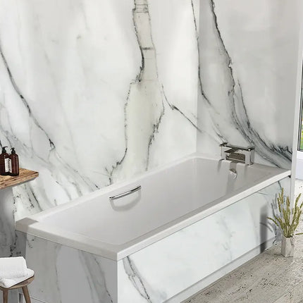 DuraPanel 7000 Series Carrara Marble Gloss Shower Wall Panel | 2420 × 1185 × 12mm