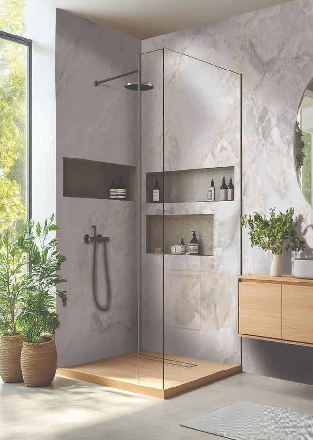 DuraPanel 5000 Series Onyx Gloss Plywood Shower Wall Panel | 11mm