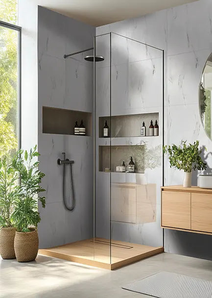 DuraPanel 7000 Series Carrara Marble Matt Tile Effect Wall Panel | 2420 × 600 × 12mm