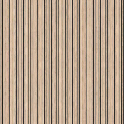 DuraPanel 5000 Bleached Oak Wood-Slat-Effect Shower Panel | 2420 × 585 × 11mm