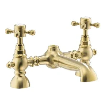 Abode Sentiment Traditional Bath Filler Tap - Chrome Brushed Brass