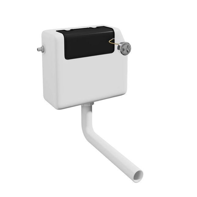 Kartell Dual Flush Concealed Cistern with Chrome Push Button - Front & Top Access WRAS