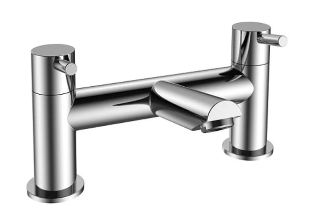 Aztec Bath Filler | Chrome | Modern Geometric Design