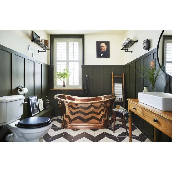 BC Designs Boat Bath 1700mm Freestanding | Copper Finish