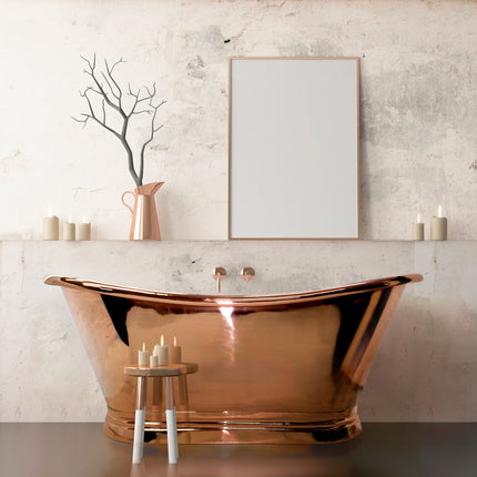 BC Designs Boat Bath 1500mm Freestanding | Copper Finish