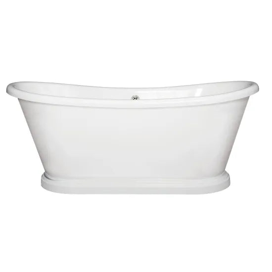 BC Designs Boat Bath 1700mm Freestanding | Gloss White | Acrymite Acrylic
