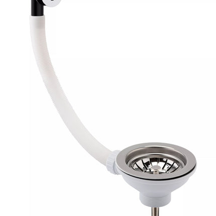 BC Sanitan 90mm Basket Strainer Waste with Overflow | Chrome, Brass & Pewter