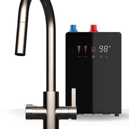 Brewmaster 4-in-1 Pull-Out Boiling Water Tap – Brushed Nickel with Digital Tank