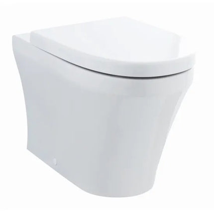 Hudson Reed Luna Back to Wall Toilet Pan | 350mm | 445mm High | Soft-Close Seat Included