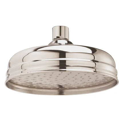 BC Sanitan 8" Traditional Fixed Shower Head | Brushed Nickel