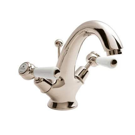 BC Sanitan Mono Basin Mixer & Waste | Nickel | Twin Lever