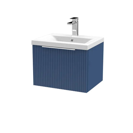 Hudson Reed Fluted 500mm Wall Hung Single-Drawer Vanity with Basin | 3 Options