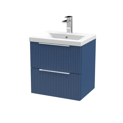 Hudson Reed Fluted 500mm Wall Hung Single-Drawer Vanity Unit with Basin | 3 Options