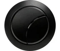 Dual Push Button Cover for Cable Flush - Matt Black | 59/48mm | For Concealed Cisterns