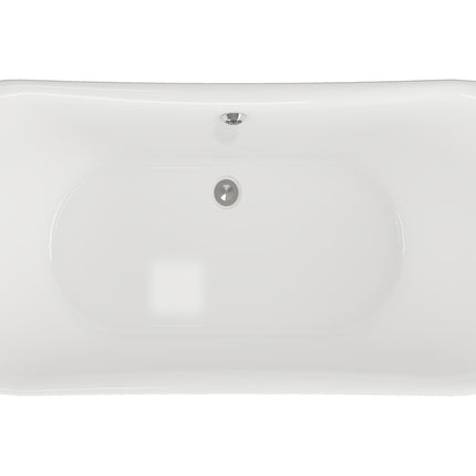 Meldon Freestanding Double End Bath | 1760×710mm | Chrome or White Lion’s Paw Feet | 20-Year Guarantee