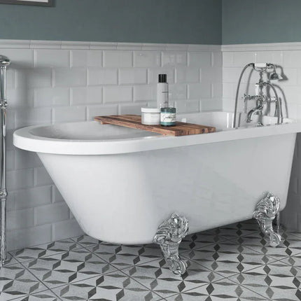 Carbis Freestanding 2TH Corner Bath w/Feet