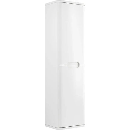 Brunshaw 350mm Wall Hung Tall Unit - 2 Doors | 4 Colour Options Gloss White