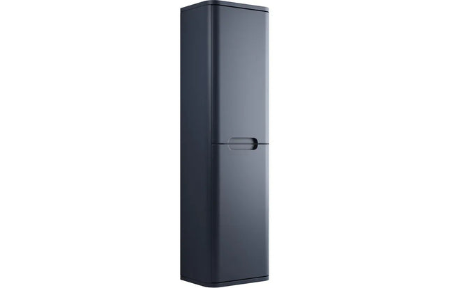 Brunshaw 350mm Wall Hung Tall Unit - 2 Doors | 4 Colour Options Matt Indigo Blue