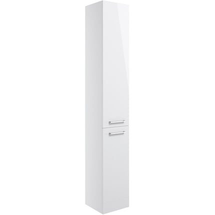 Venosa 350mm Floor Standing Tall Unit | 2 Door | 4 Shelves | 4 Finishes