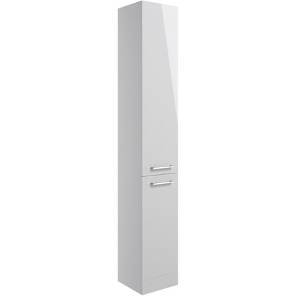 Venosa 350mm Floor Standing Tall Unit | 2 Door | 4 Shelves | 4 Finishes