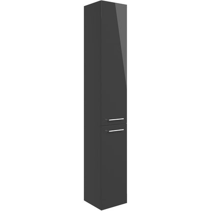 Venosa 350mm Floor Standing Tall Unit | 2 Door | 4 Shelves | 4 Finishes
